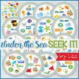 SEEK IT! {Under the Sea} PRINTABLE Matching Game