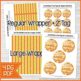 Scatter Sunshine Chocolate Bar Wrapper PRINTABLE-My Computer is My Canvas