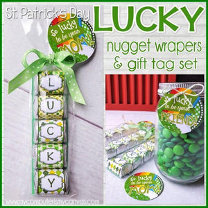 St. Patrick's Day Nugget Wrappers {LUCKY} PRINTABLE-My Computer is My Canvas