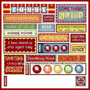 Subway Art Chore Chart {Responsibility + Weekly Planner} PRINTABLE-My Computer is My Canvas