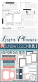 DIY Sunday Lesson Kit #1 {Blank Editable Template} PRINTABLE-My Computer is My Canvas