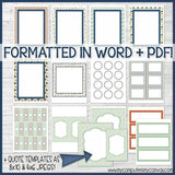 DIY Sunday Lesson Kit #10 {Blank Editable Template} PRINTABLE-My Computer is My Canvas