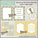 DIY Sunday Lesson Kit #11 {Blank Editable Template} PRINTABLE-My Computer is My Canvas