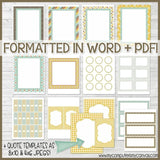 DIY Sunday Lesson Kit #11 {Blank Editable Template} PRINTABLE-My Computer is My Canvas