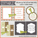 DIY Sunday Lesson Kit #12 {Blank Editable Template} PRINTABLE-My Computer is My Canvas