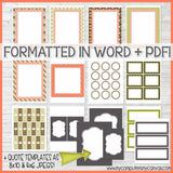 DIY Sunday Lesson Kit #12 {Blank Editable Template} PRINTABLE-My Computer is My Canvas