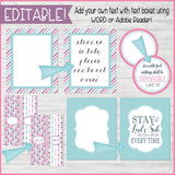 DIY Sunday Lesson Kit #4 {Blank Editable Template} PRINTABLE-My Computer is My Canvas