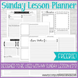 DIY Sunday Lesson Kit #4 {Blank Editable Template} PRINTABLE-My Computer is My Canvas