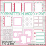 DIY Sunday Lesson Kit #5 {Blank Editable Template} PRINTABLE-My Computer is My Canvas