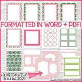 DIY Sunday Lesson Kit #7 {Blank Editable Template} PRINTABLE-My Computer is My Canvas