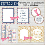 DIY Sunday Lesson Kit #8 {Blank Editable Template} PRINTABLE-My Computer is My Canvas