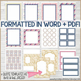 DIY Sunday Lesson Kit #8 {Blank Editable Template} PRINTABLE-My Computer is My Canvas