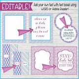 DIY Sunday Lesson Kit #9 {Blank Editable Template} PRINTABLE-My Computer is My Canvas