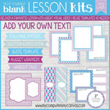 DIY Sunday Lesson Kit #9 {Blank Editable Template} PRINTABLE-My Computer is My Canvas