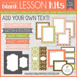 DIY Sunday Lesson Kit BUNDLE D (Kits 10, 11 & 12} PRINTABLE-My Computer is My Canvas