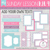 DIY Sunday Lesson Kits 1-9 {DISCOUNTED BUNDLE} PRINTABLE-My Computer is My Canvas