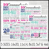 Ten Commandments SUBWAY ART PRINTABLE-My Computer is My Canvas