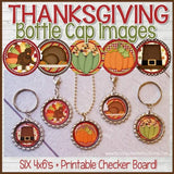 Thanksgiving Bottle Cap PRINTABLE + Game Board-My Computer is My Canvas