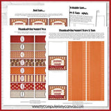 Thanksgiving Nugget Wrappers PRINTABLE-My Computer is My Canvas