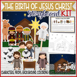 The Birth of Jesus Christ Story Board & Activity Kit {PRINTABLE}