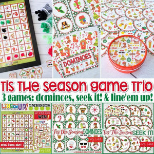 Tis the Season GAME TRIO PRINTABLE-My Computer is My Canvas