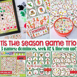 Tis the Season GAME TRIO PRINTABLE-My Computer is My Canvas