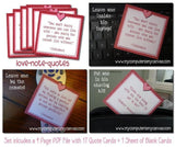 Valentine "Love Note" Quotes Tag Set PRINTABLE-My Computer is My Canvas