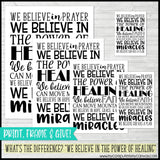 We Believe in MIRACLES {Subway Art} PRINTABLE