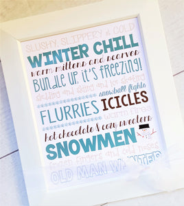 Winter or January Subway Art PRINTABLE-My Computer is My Canvas