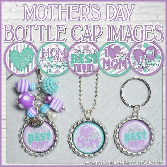 World's BEST MOM Bottle Cap PRINTABLE-My Computer is My Canvas